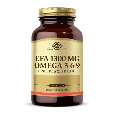 Solgar EFA 1300 mg Omega 3-6-9 60 Yumuşak Jelatinli Kapsül