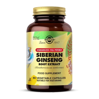 Solgar Siberian Ginseng Root Extract 60 Kapsül