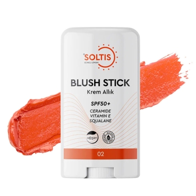 Soltis Nemlendirici Stick Allık SPF 50+ Şeftali Tonu 15 gr