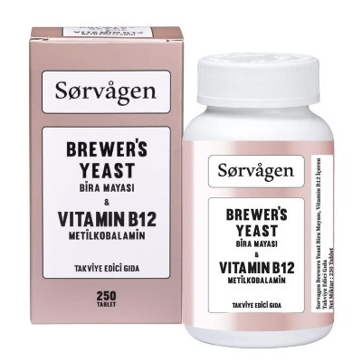 Sorvagen Brewers Yeast (Bira Mayası) Vitamin B12 250 Tablet