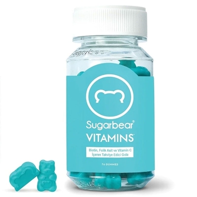 Sugarbear Vitamins Saç Vitamini 74 Gummies