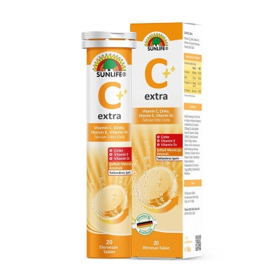 Sunlife Extra C Vitamin C 20 Efervesan Tablet