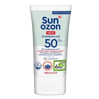 SunOzon Med Spf 50 Güneş Koruyucu Yüz Kremi 50 ml