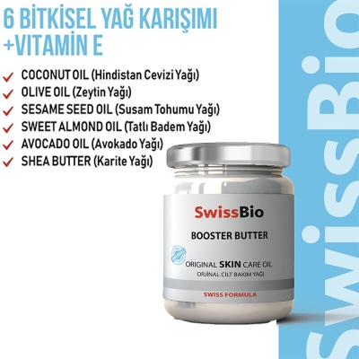 SwissBio Booster Butter Orjinal Cilt Bakım Yağı 200 ml