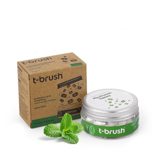 T Brush Nane Aromalı Ağız Çalkalama Tableti Florürsüz 75 Tablet - 1