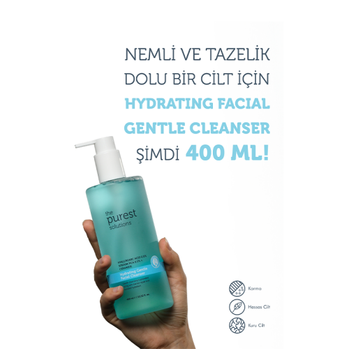 The Purest Solutions Kuru ve Karma Ciltler İçin Hyalüronik Asit Yüz Temizleme Jeli 400 ml - 2