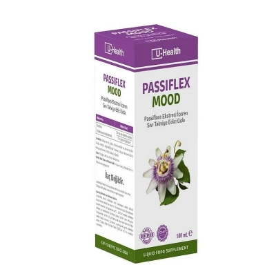 U-Health Passiflex Mood Sıvı Takviye Edici Gıda 180 ml - 1