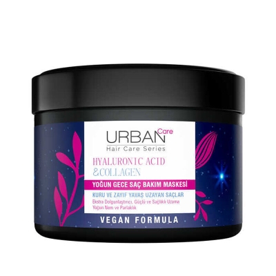 Urban Care Hyaluronic Acid - Collagen Yoğun Gece Saç Bakım Maskesi 230 ml