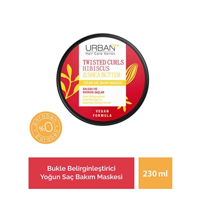 Urban Care Twisted Curls Hibiscus - Shea Butter Yoğun Saç Bakım Maskesi 230 ml