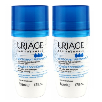 Uriage Power3 Deodorant 24h 50 ml x 2 Adet