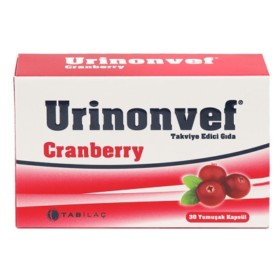 Urinonvef Cranberry 30 Kapsül