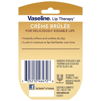 Vaseline Lip Therapy Creme Brulee Dudak Kremi 7 g