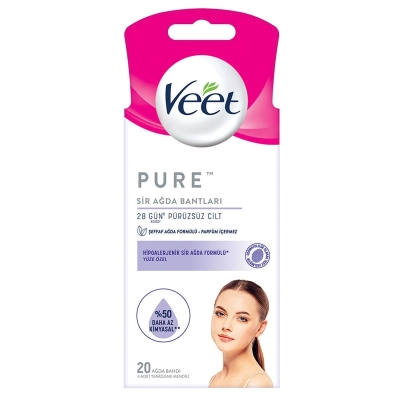 Veet Pure Sir Ağda Bantları 20 Adet