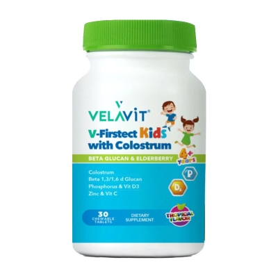 Velavit V-Firstect Kids with Colostrum Takviye Edici Gıda 30 Kapsül