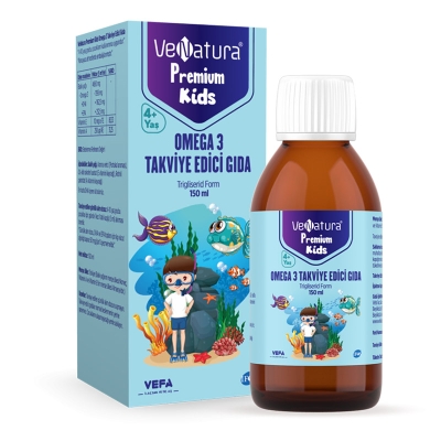 VeNatura Kids Premium Omega 3 Takviye Edici Gıda 150 ml