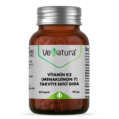 VeNatura Vitamin K2 (Menakuinon 7) Takviye Edici Gıda 60 Kapsül