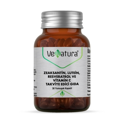 VeNatura Zeaksantin Lutein Resveratrol ve Vitamin C Takviye Edici Gıda 30 Yumuşak Kapsül