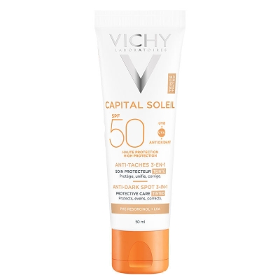 Vichy Capital Soleil Spf 50+ Anti Dark Spots Leke Karşıtı Renkli Güneş Kremi 50 ml