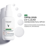 Vichy Capital Soleil UV-Clear Spf 50 Fluid Güneş Koruyucu 40 ml - Thumbnail