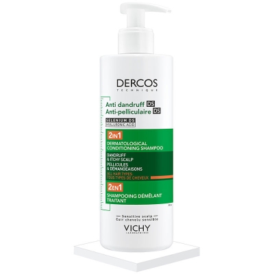 Vichy Dercos Dercos 2’si 1 Arada Kepek Karşıtı ve Nemlendirici Şampuan 390 ml