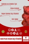 Vita Bear Hair Plus Vegan Saç Vitamini 60 Gummies - Thumbnail