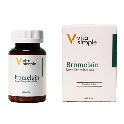 Vita Simple Bromelain İçeren Takviye Edici Gıda 60 Kapsül