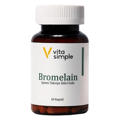 Vita Simple Bromelain İçeren Takviye Edici Gıda 60 Kapsül