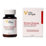 Vita Simple Kırmızı Ginseng Vitamin ve Mineraller İçeren Takviye Edici Gıda 60 Kapsül - Thumbnail