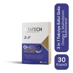 Vitatech 3 in 1 Omega 3 Multivitamin ve Multimineral 30 Kapsül - Thumbnail