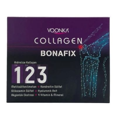 Voonka Collagen Bonafıx Tip I,II,III Takviye Edici Gıda 30 Saşe