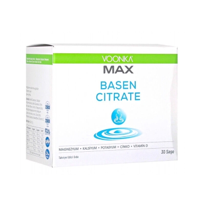 Voonka Max Basen Citrate Takviye Edici Gıda 30 Şase