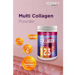 Voonka Multi Collagen Powder Hidrolize Kollajen Tip 1 2 3 Vitamin C 300 gr - 3