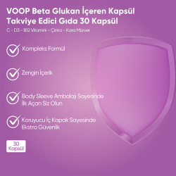 Voop Beta Glukan Takviye Edici Gıda 30 Kapsül - 3