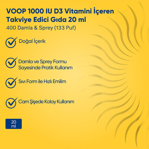 Voop D3 Vitamin 20 ml - 11