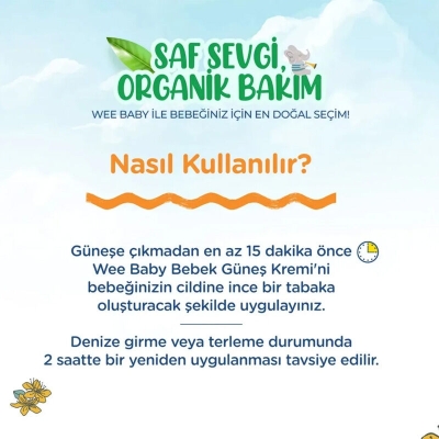 Wee Baby Spf 50 Bebek Güneş Kremi 75 ml