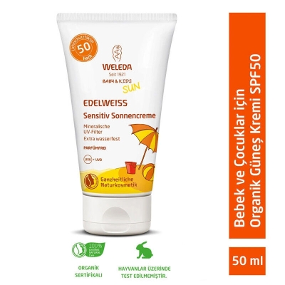 Weleda Baby and Kids Mineral Filtreli SPF+50 Güneş Losyonu 50 ml