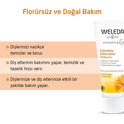 Weleda Calendula Özlü Organik Diş Macunu 75ml