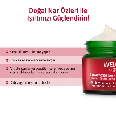 Weleda Nar Özlü Nemlendirici ve Sıkılaştırıcı Gece Bakım Kremi 40 ml