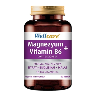 Wellcare Magnezyum Vitamin B6 60 Tablet