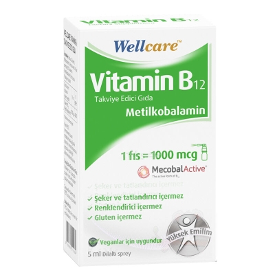 Wellcare Vitamin B12 Takviye Edici Gıda 5ml