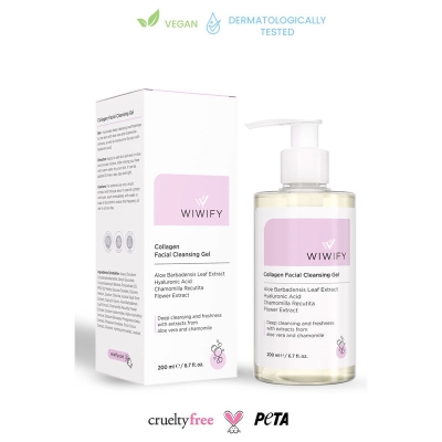 WIWIFY Aloe Vera ve Papatya Özlü Arındırıcı Yüz Temizleme Jeli 200 ml