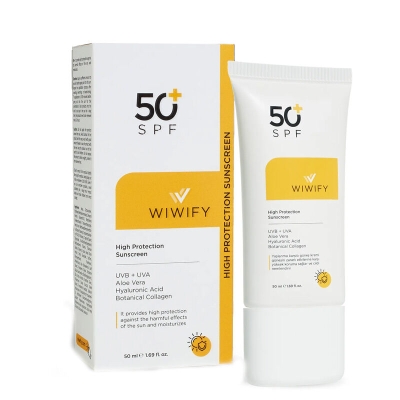 WIWIFY SPF50+ Leke Karşıtı Yüksek Korumalı Güneş Kremi 50 ml