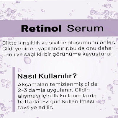 WIWIFY Yaşlanma Karşıtı Retinol Cilt Bakım Serumu 30 ml