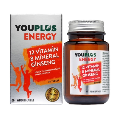 Youplus Energy Vitamin ve Mineral Kompleksi 30 Tablet