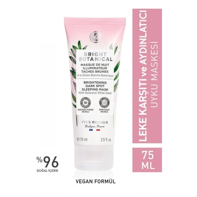 Yves Rocher Bright Botanical Leke Karşıtı Aydınlatıcı Uyku Maskesi 75 ml