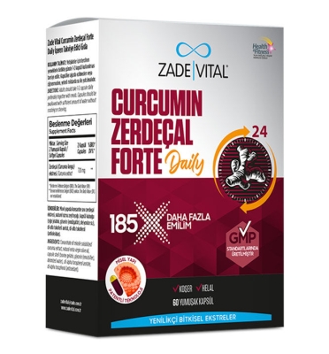 Zade Vital Curcumin Zerdeçal Forte Daily 60 Yumuşak Kapsül