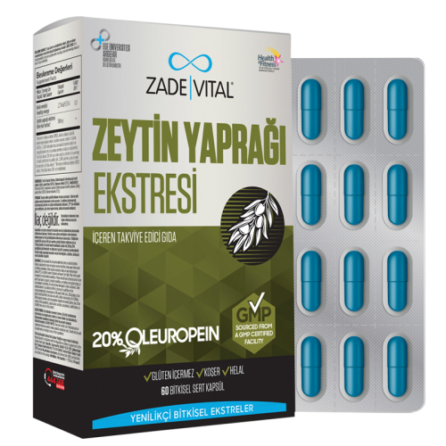 Zade Vital Zeytin Yaprağı Ekstresi İçeren Takviye Edici Gıda 60 Kapsül - 1